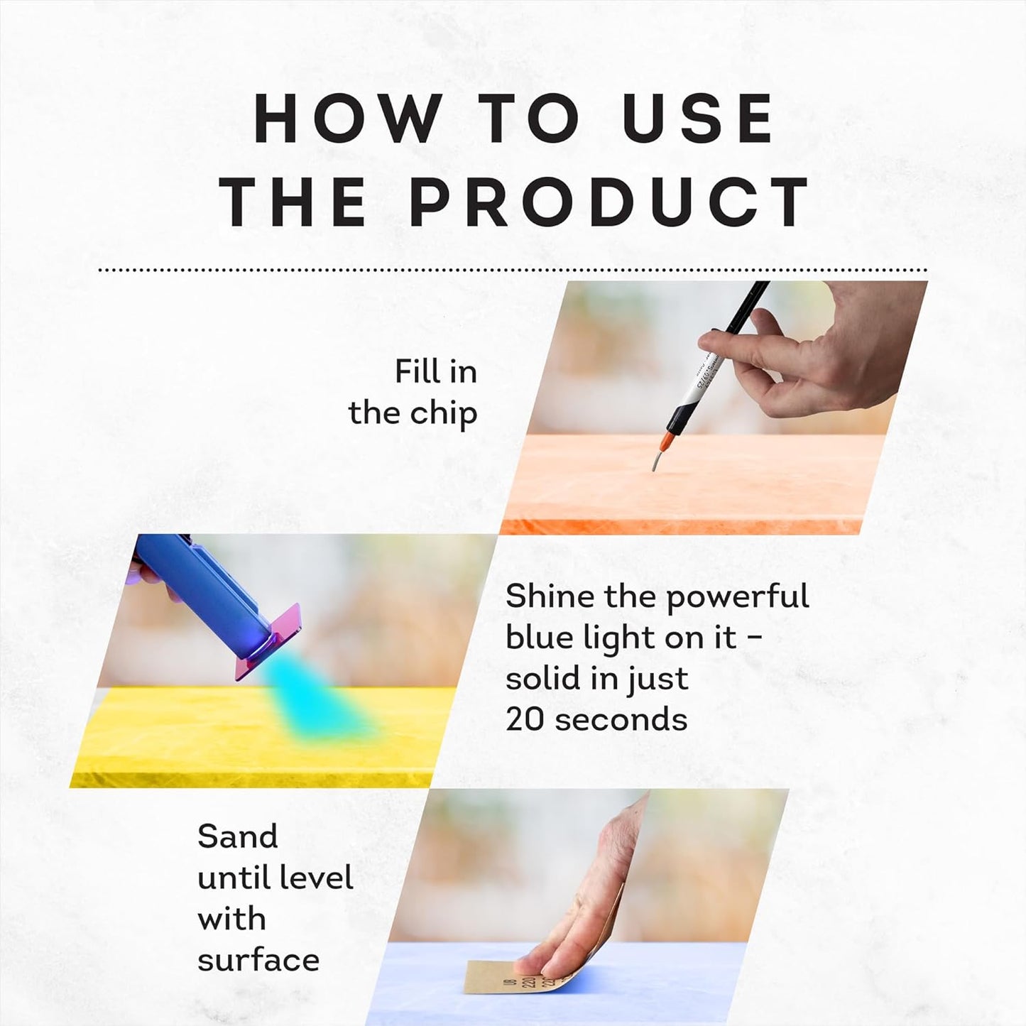 Refill for Multi-Color Surface Repair Kit - Fix Chips & Defects in Minutes | Restore Tiles Countertops and Bathroom Fixtures with Ease | for Porcelain Granite Fiberglass Marble Quartz and More