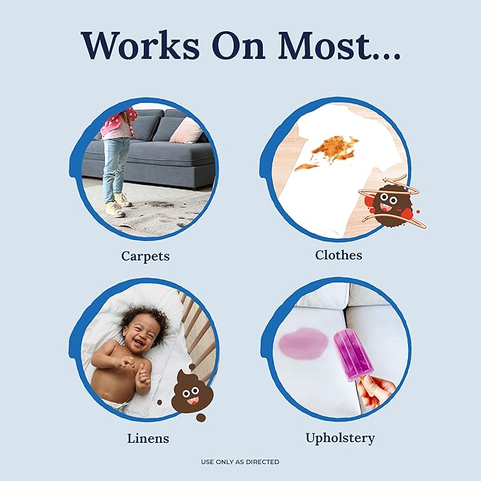 Miss Mouth’s Messy Eater Stain Treater Refill Ready Kit - 2 Pack Stain Remover Spray and 16oz Refill Pouch - Newborn & Baby Essentials - Food, Grease, Coffee Off Laundry, Underwear, Fabric