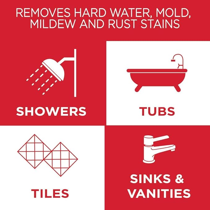 MAGIC Shower Glass and Mirror Cleaner Spray Bundle, Fog & Streak Free, Removes Soap Scum, Rust Stains, Fingerprints, Dirt, and Hard Water, Perfect for Shower Doors, Window, Glass Surfaces, 28 Fl Oz