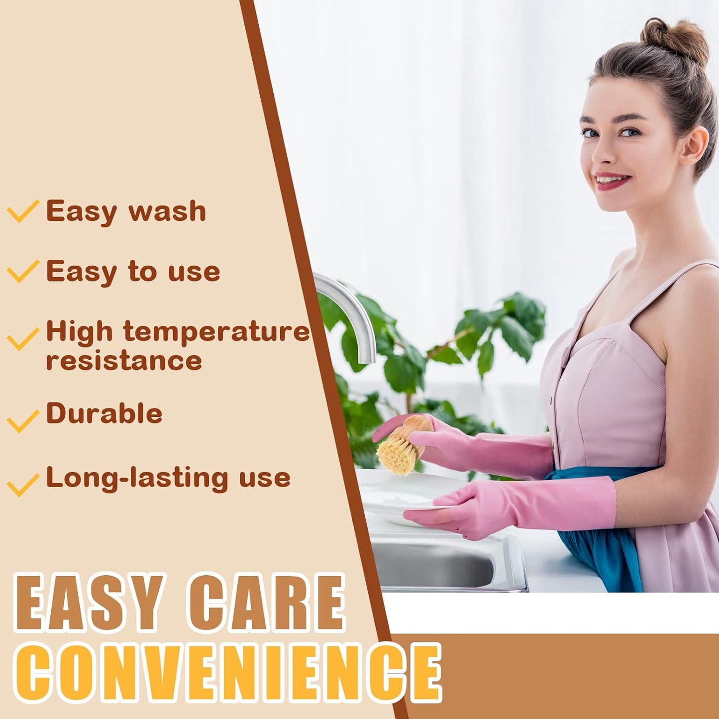 Nuenen 60 Packs Bamboo Dish Scrub Brushes Wooden Scrubbers Set Kitchen Dishwashing Scrubber with Natural Sisal Bristles for Iron Pot Pan Sink