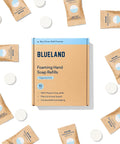 BLUELAND Foaming Hand Soap Refill Tablets, 10-Pack, Fragrance Free, Eco Friendly Cleaning Products, 10 x 9 Fl oz